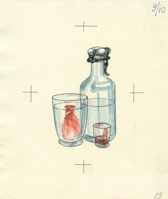 Фолл Доброслав. Макет книги из 18 листов В. Коваля «Петя, я и атомы» (М.: Детгиз, 1958)  